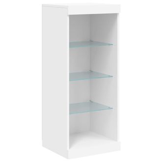 vidaXL Aparador Con Luces Led Blanco 41x37x100 Cm Vidaxl