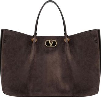 Valentino Garavani Bolso Tote Grande - Bags - Mujer - Marr&oacute;n - ONE SIZE