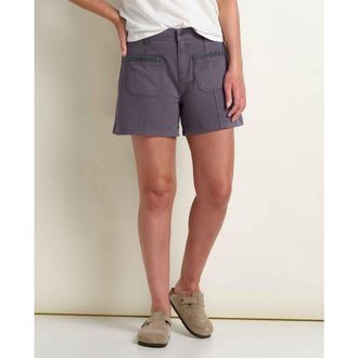 Toad & Co Womens Linden Canvas Short in Ash Embroidery at Nordstrom, Size 14