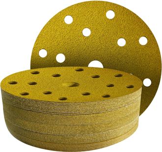 OEM 45 Discos Abrasivos De 150 Mm, Grano 60 - Disco De Lijado De 150 Mm Con 15 Agujeros Para Lijadoras Orbitales Aleatorias De 150 Mm