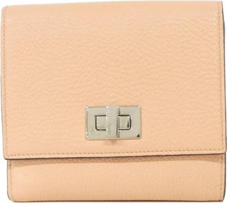 Fendi Baby Pink Leather Wallet (Bi-Fold) (Pre-Owned)