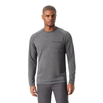 G.H. Bass & Co. Bass Outdoor Shirt Men Caviar Stretch Ribbed Long Sleeve Crew Neck UPS1332