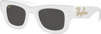 Ray-Ban RB4940BP Wayfarer Puffer 686687 Mens Sunglasses White Size 47