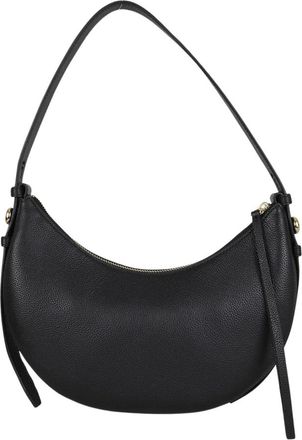 Tory Burch Romy Half Moon Bag - Dames - Schoudertassen - Zwart - ONE Size - Leer - Tassen
