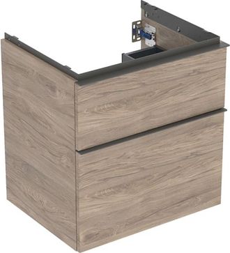 Keramag Keramag - Geberit Icon Mueble Bajo Lavabo, 2 Cajones, 59,2x61,5x47,6 Cm