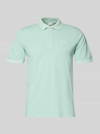 Pepe Jeans London Regular Fit Poloshirt aus reiner Baumwolle Modell OSCAR in Mint, Gr&ouml;&szlig;e XXL
