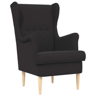 vidaXL Sill&oacute;n Negro Boucl&eacute; Vidaxl