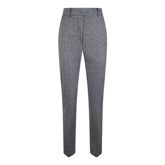 Max Mara Dames, Broeken, Grijs, Maat: S