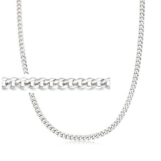 Ross-Simons Mens 5mm Sterling Silver Curb-Link Necklace