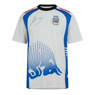 HUGO BOSS Heren Tsunoda Handtekening Jersey T-shirt (Wit)