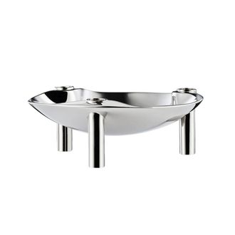 Stoff Nagel Schale, Chrom