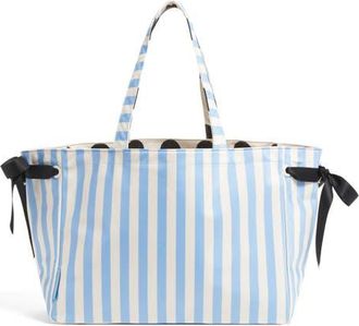 Stoney Clover Lane Medium Everything Reversible Tote in Periwinkle Stripes at Nordstrom