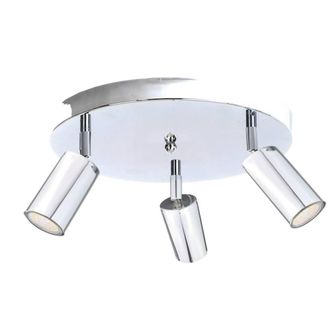 Netlighting Eye Ceiling Spotlight Clusters Silver 30cm 3x GU10