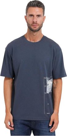 HUGO BOSS Uomo, Top, Blu, M, new