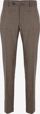 Incotex Schmale Wollhose mit Hahnentrittmuster