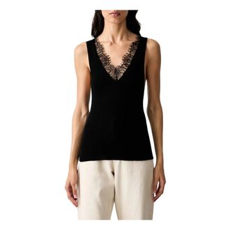 Pinko Mujer, Camisetas, Negro, Talla: L