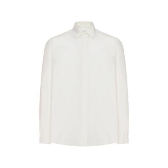 Lardini Hidden Buttoning Silk Shirt