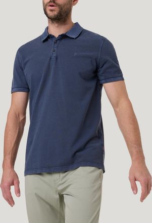 Pioneer Authentic Jeans Poloshirt mit Logostickerei