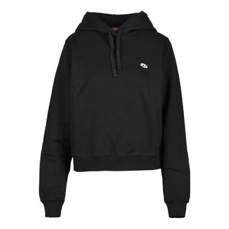 Diesel Sweatshirt - Dames - Hoodies - Zwart - M - Katoen - Hoodies & sweatvesten