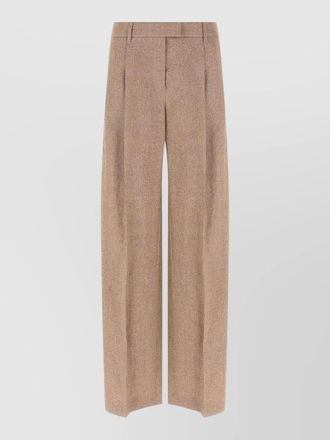 Brunello Cucinelli linen wide-leg trousers