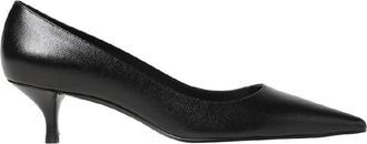 Stuart Weitzman Kitten Leather Pumps, Brand Size 39 ( US Size 8.5 )