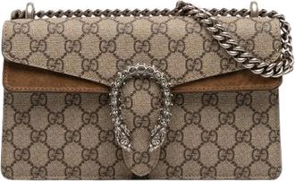 Gucci Pre-owned Cross Body Bags, female, Beige, Size: ONE SIZE Pre-owned Dionysus Crossbody