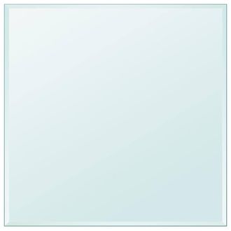 Berkfield Home Table Top Tempered Glass Square 800x800 mm in Black