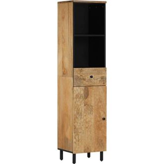 vidaXL Bathroom Cabinet 38x33x160 cm Solid Wood Mango vidaXL