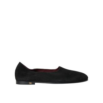 Dolce & Gabbana Loafers, male, Black, 5 1/2 UK, Black Suede Formal Loafers