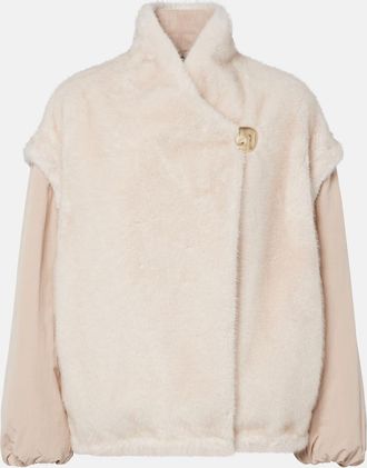 Moncler Chardonneret fleece down jacket