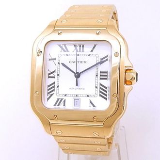 Cartier Pre-owned Cartier Santos White Dial Mens Watch WGSA0029