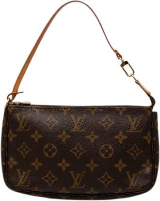 Louis Vuitton Pre-owned Pochette Accessoires - Dames - Pre-owned - Bruin - Maat: ONE Size Leer