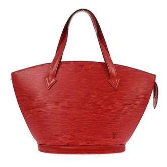 Louis Vuitton Saint Jacques Handbag Epi Leather Red Leather Handbag (Pre-Owned)