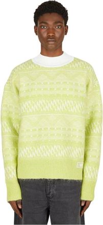 Eytys Ronde hals gekweek - Heren - Ronde hals truien - Groen - Xs/S - Wol - Truien & Vesten