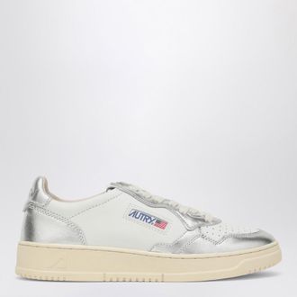 Autry Low Medalist white/silver trainer