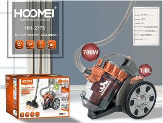 Trade Shop Trade Shop Traesio - Aspirapolvere a Cilindro Ciclonico Scopa Elettrica 700w Senza Sacchetto Compatto