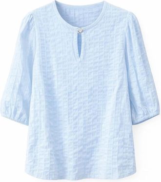 2-Biz Blouse - Dames - Blouses - Blauw - XL - Overhemden
