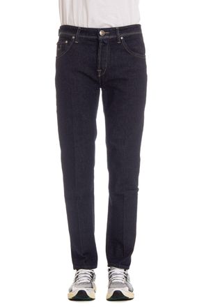 Jacob Cohen Dark Wash Cavallino & Ambre Label Jeans