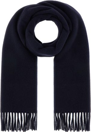 Ganni Midnight Blue Wool Scarf