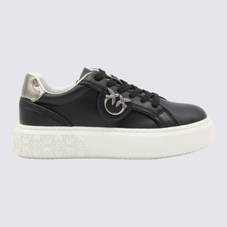 Pinko Black And Gold Sneakers