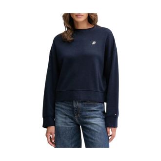 Tommy Hilfiger Sweatshirts, female, Blue, Size: S Maglione