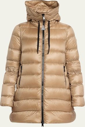 Moncler Suyen Down Quilted Nylon Hooded Parka