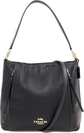 Coach Black Leather Tote Bag (Pre-Owned)
