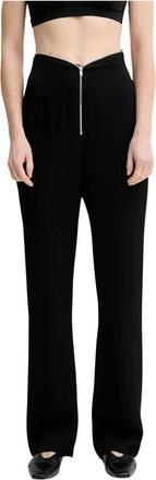 Nanushka Linett Broek - Dames - Wijde Broeken - Zwart - M - Broeken