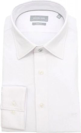 Michael Kors Formal Shirt - Heren - Zakelijke Overhemden - Wit - 4XL - Overhemden