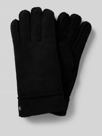 Roeckl Handschuhe aus echtem Seidenlammfell Modell BERGEN in BLACK, Gr&ouml;&szlig;e 8,5