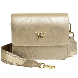 Alice Wheeler Highbury Crossbody Bag, Bronze, 23 x 15 x 8 cm