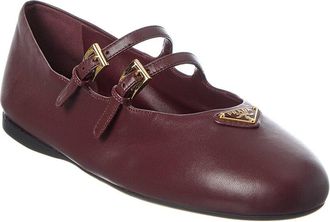 Prada Leather Ballerina Flat