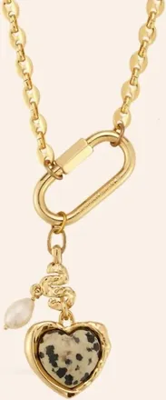 Mignonne Gavigan Gabriela Charm Necklace In Gold/black