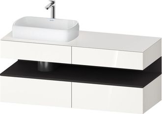 Duravit Qatego Consola Mueble Bajo Lavabo, 2 Extensiones, 2 - Duravit